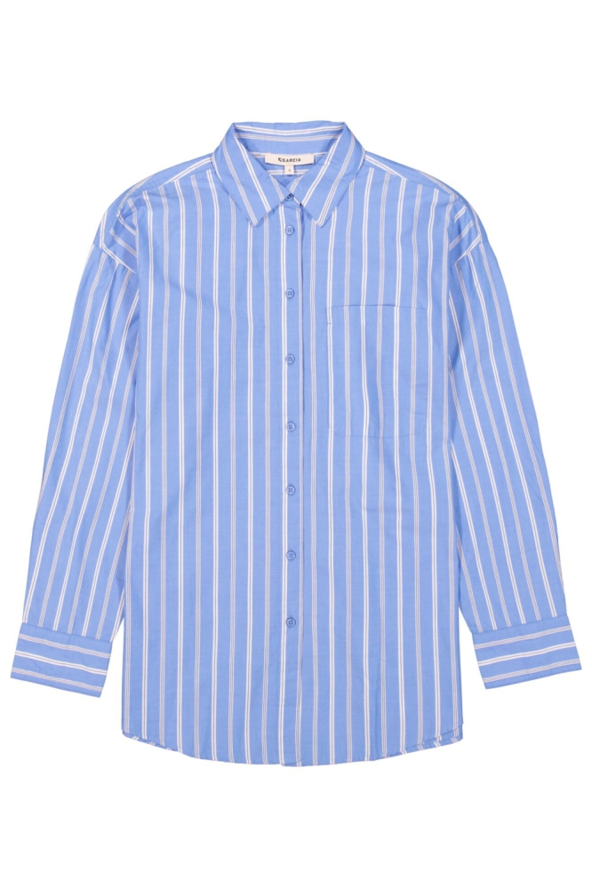 GESTREEPTE BLOUSE H50031 4814 PROVENCE